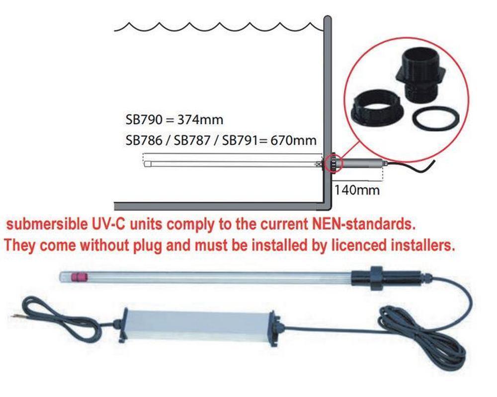 Replacement lamp for T5 Submersible 40W UVC