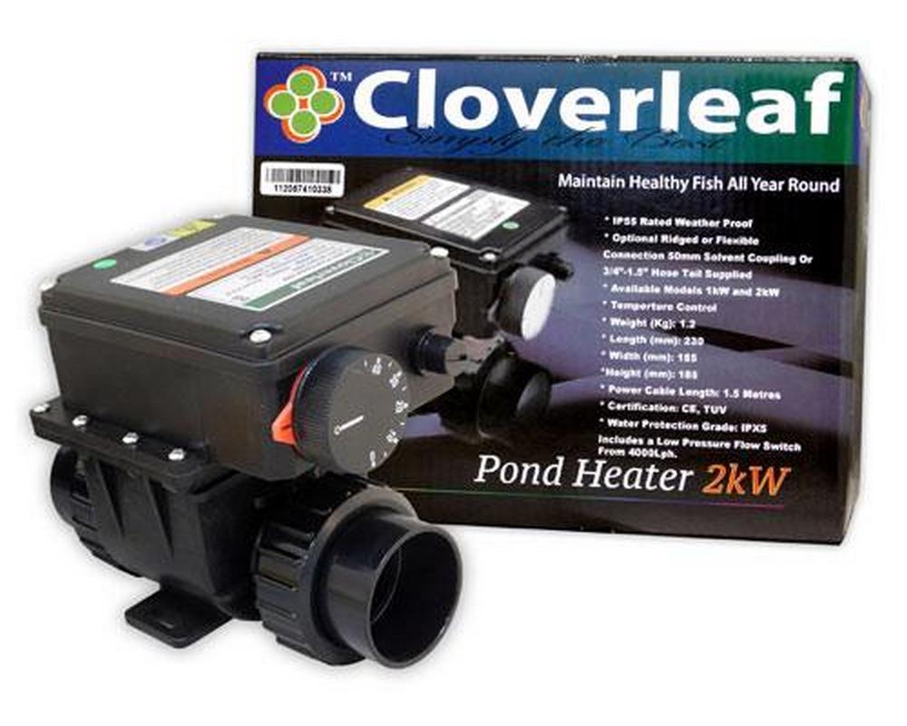 Cloverleaf 2kW Heater Digital Stainless body