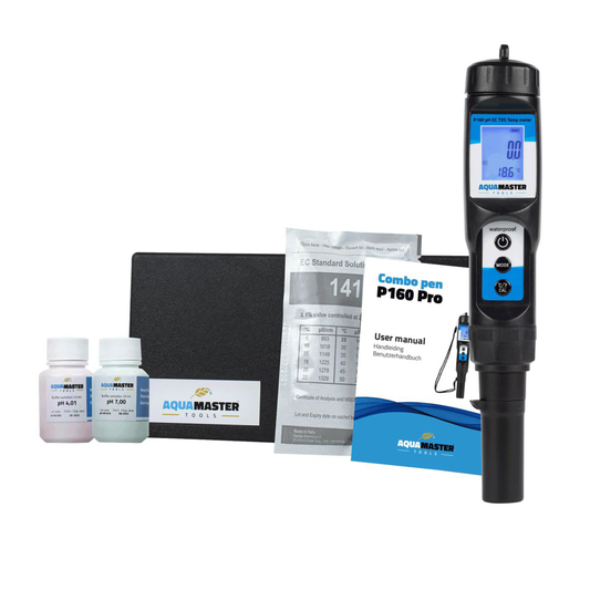 Aqua Master P160 PRO Kit  (PH, EC, PPM, TDS, Temp) inc case