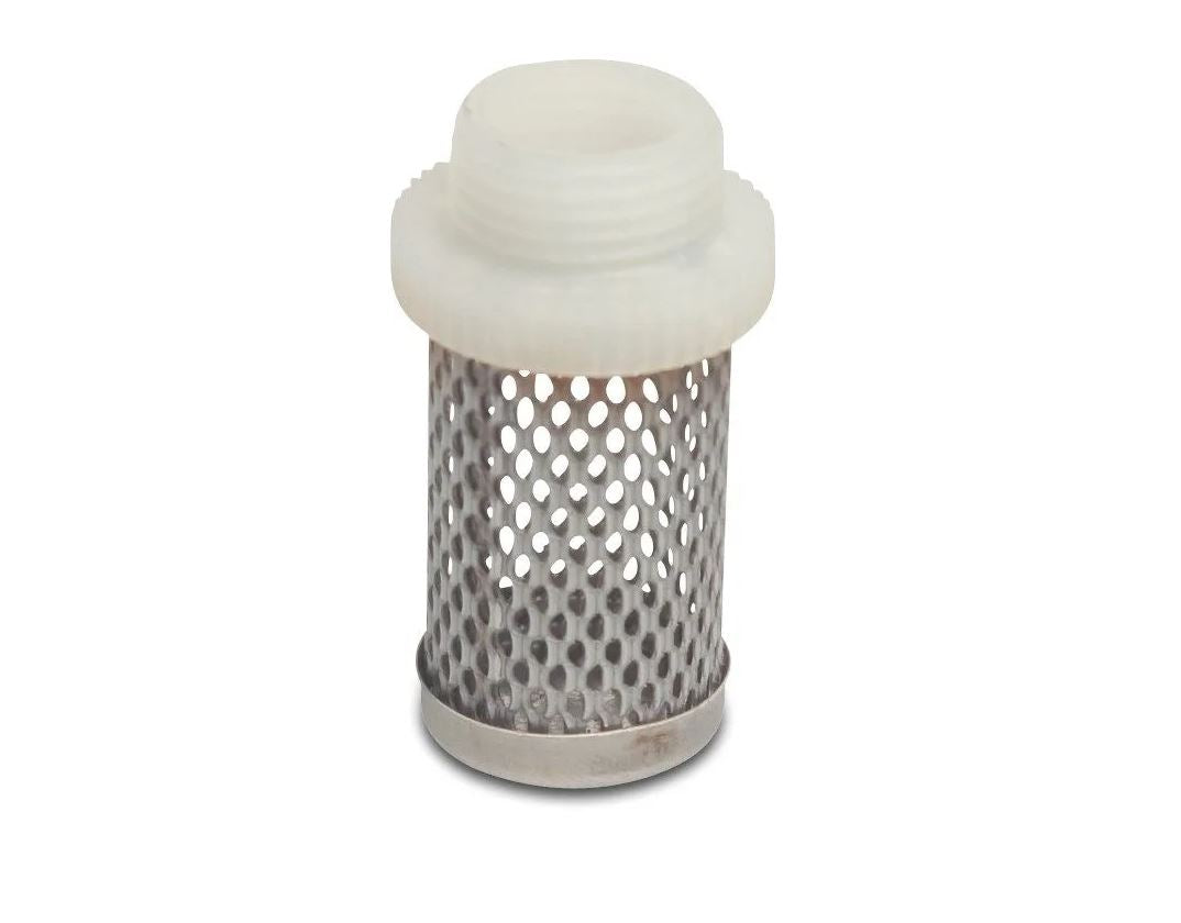 1.5" male threaded stainless steel strainer